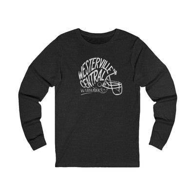 Adult Unisex Westerville Central Hustle Helmet Graphic Long Sleeve Soft Tee