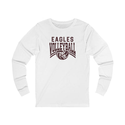 Adult Unisex New Albany Volleyball Varsity Arch Graphic Long Sleeve Soft Tee