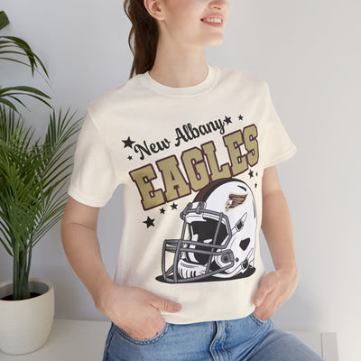 Adult Unisex New Albany Eagles Football Pride Graphic Short Sleeve Soft Tee