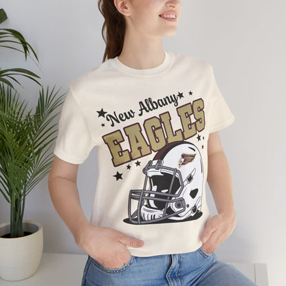 Adult Unisex New Albany Eagles Football Pride Graphic Short Sleeve Soft Tee