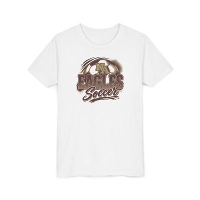 Youth New Albany Eagles Ombre Soccer Graphic Short Sleeve Bella + Canvas Soft Tee