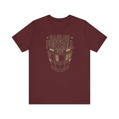 Adult Unisex Eagles Maroon Hype Helmet Graphic Short Sleeve Soft Tee