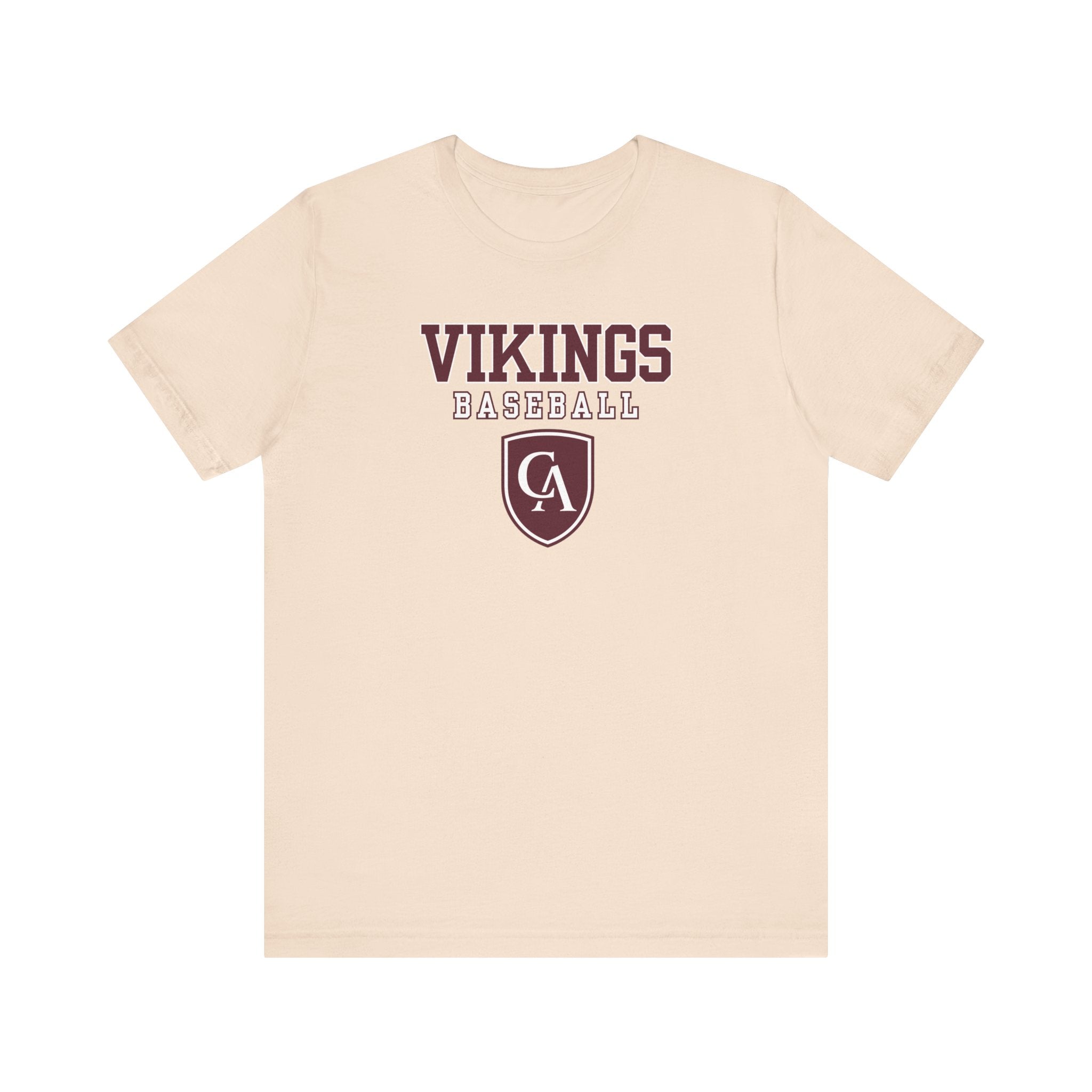 Adult Unisex Columbus Academy Vikings Baseball Graphic Short Sleeve Bella + Canvas Soft Tee