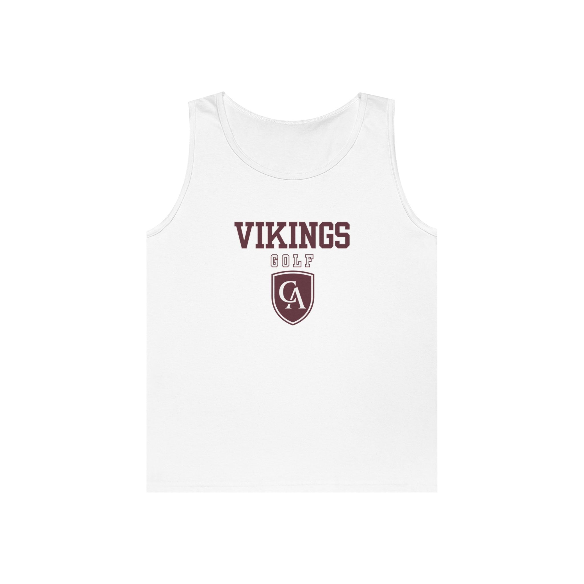 Adult Unisex Columbus Academy Vikings Golf Graphic Gildan Heavy Blend Cotton Tank