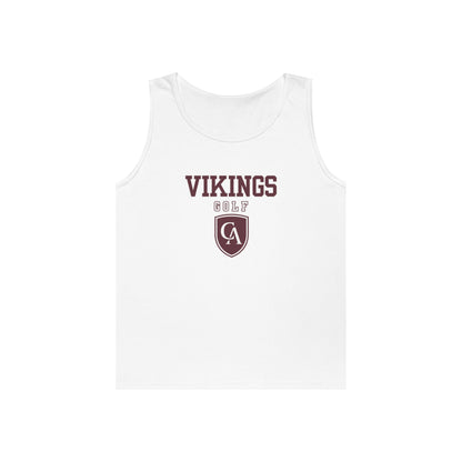 Adult Unisex Columbus Academy Vikings Golf Graphic Gildan Heavy Blend Cotton Tank