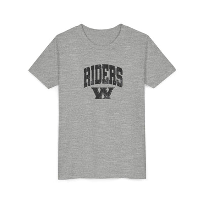 Youth Riders Arch Vintage Distressed W Graphic Short Sleeve Bella + Canvas Soft Tee