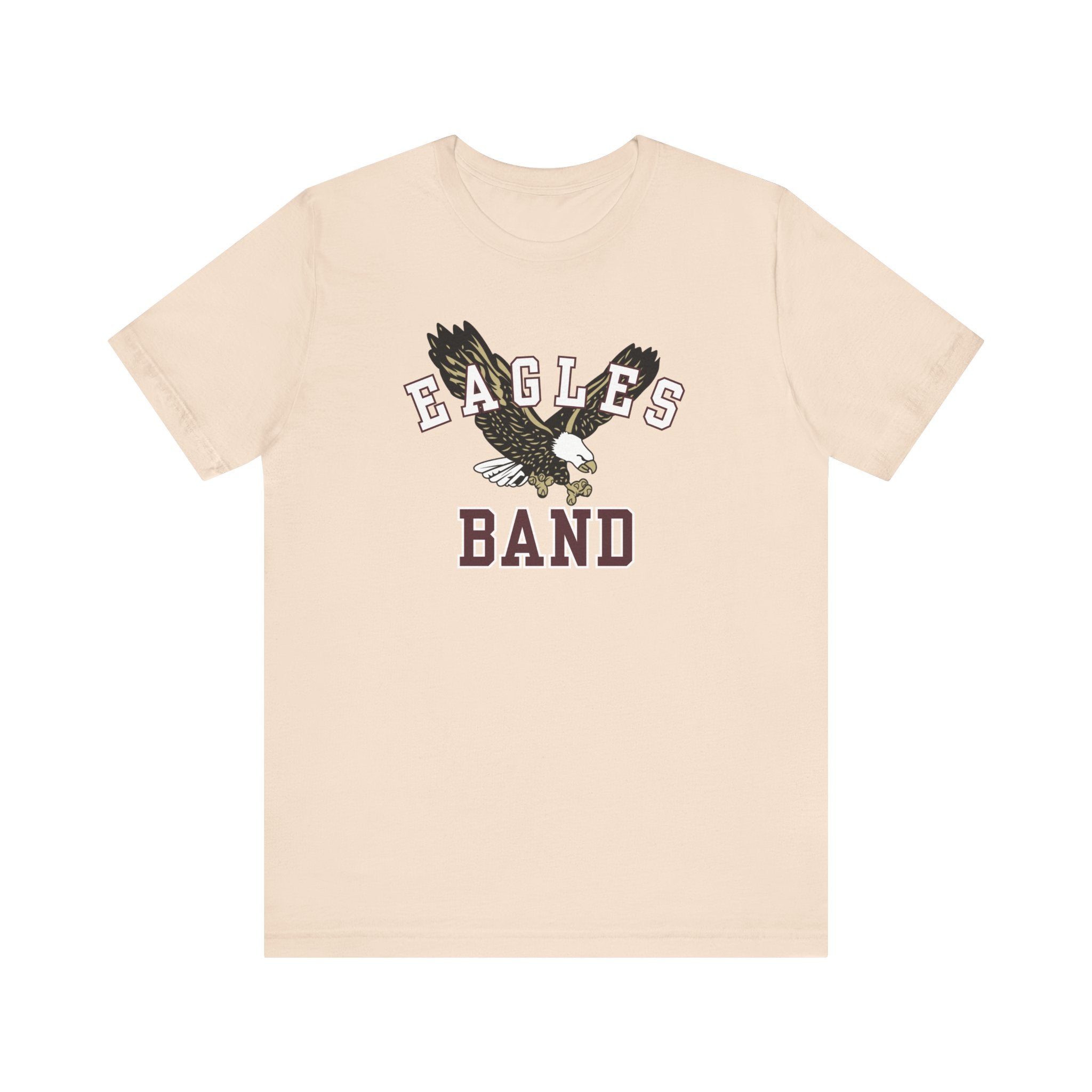 Adult Unisex Flying Band Eagle Graphic Short Sleeve Soft Tee
