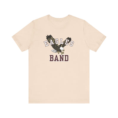 Adult Unisex Flying Band Eagle Graphic Short Sleeve Soft Tee