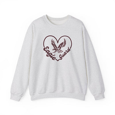 Adult Unisex Eagle Guard Heart Graphic Sweatshirt