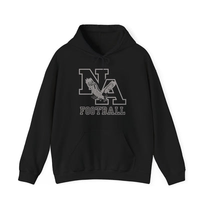Adult Unisex New Albany Tonal Football Logo Graphic Hoodie