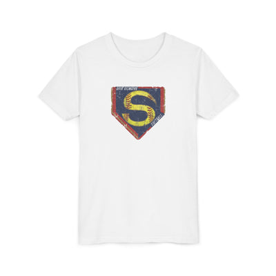 Youth Stingers Softball Distressed Logo Graphic Short Sleeve Bella + Canvas Soft Tee