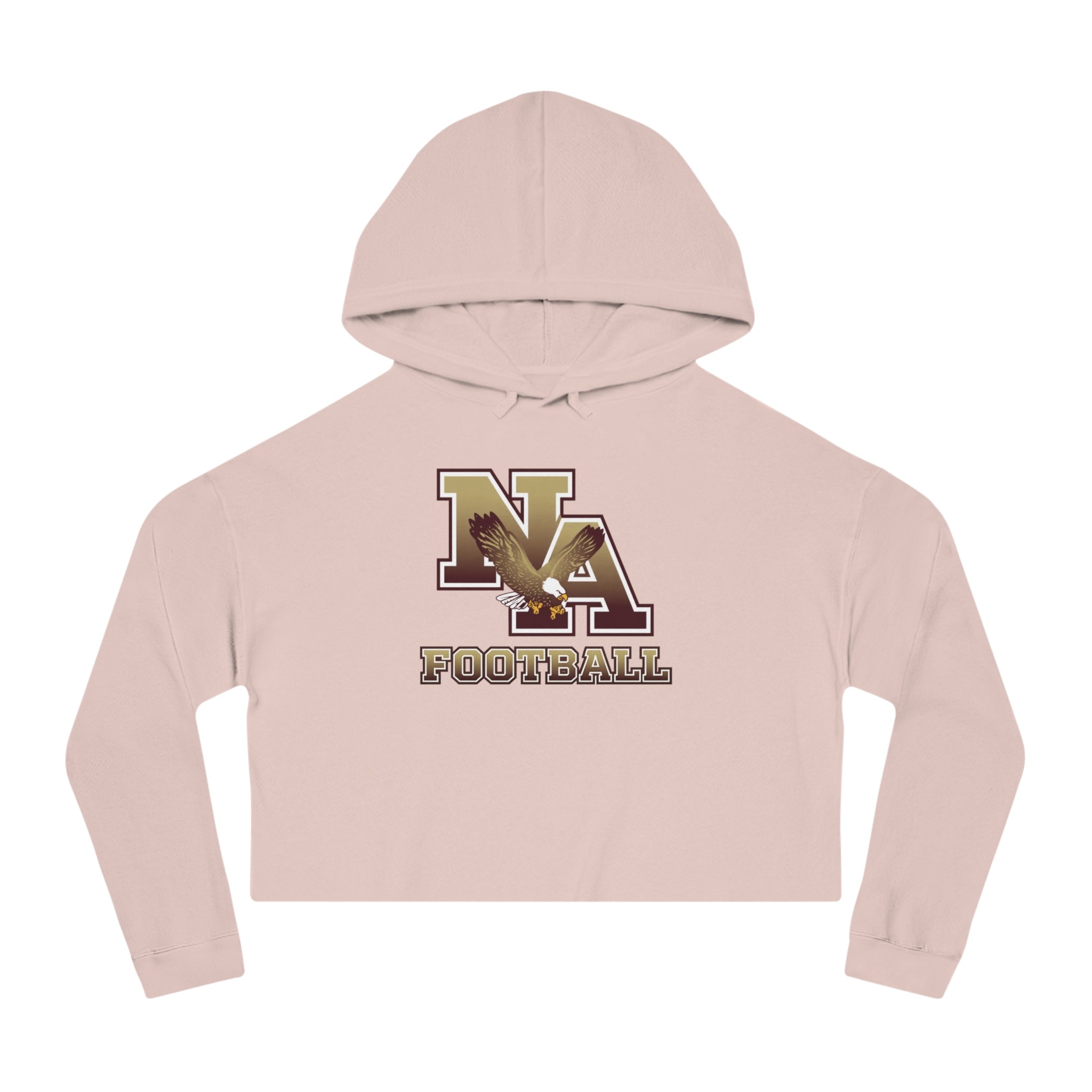 Women's New Albany Ombre Eagle Logo Graphic Crop Hoodie