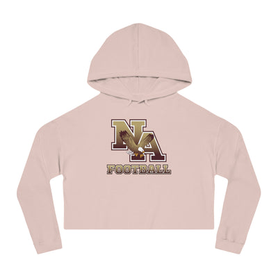 Women's New Albany Ombre Eagle Logo Graphic Crop Hoodie