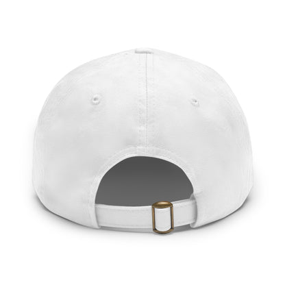 Adult Unisex Dad Hat with Jennings Leather Patch