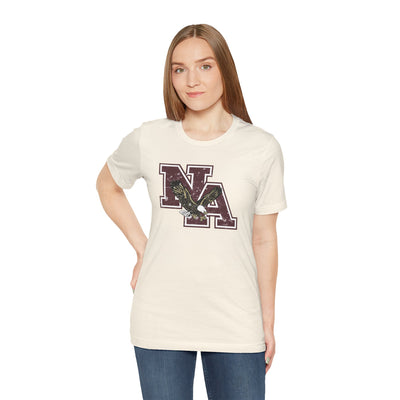 Adult Unisex Vintage Distressed Maroon Logo Short Sleeve Soft Tee