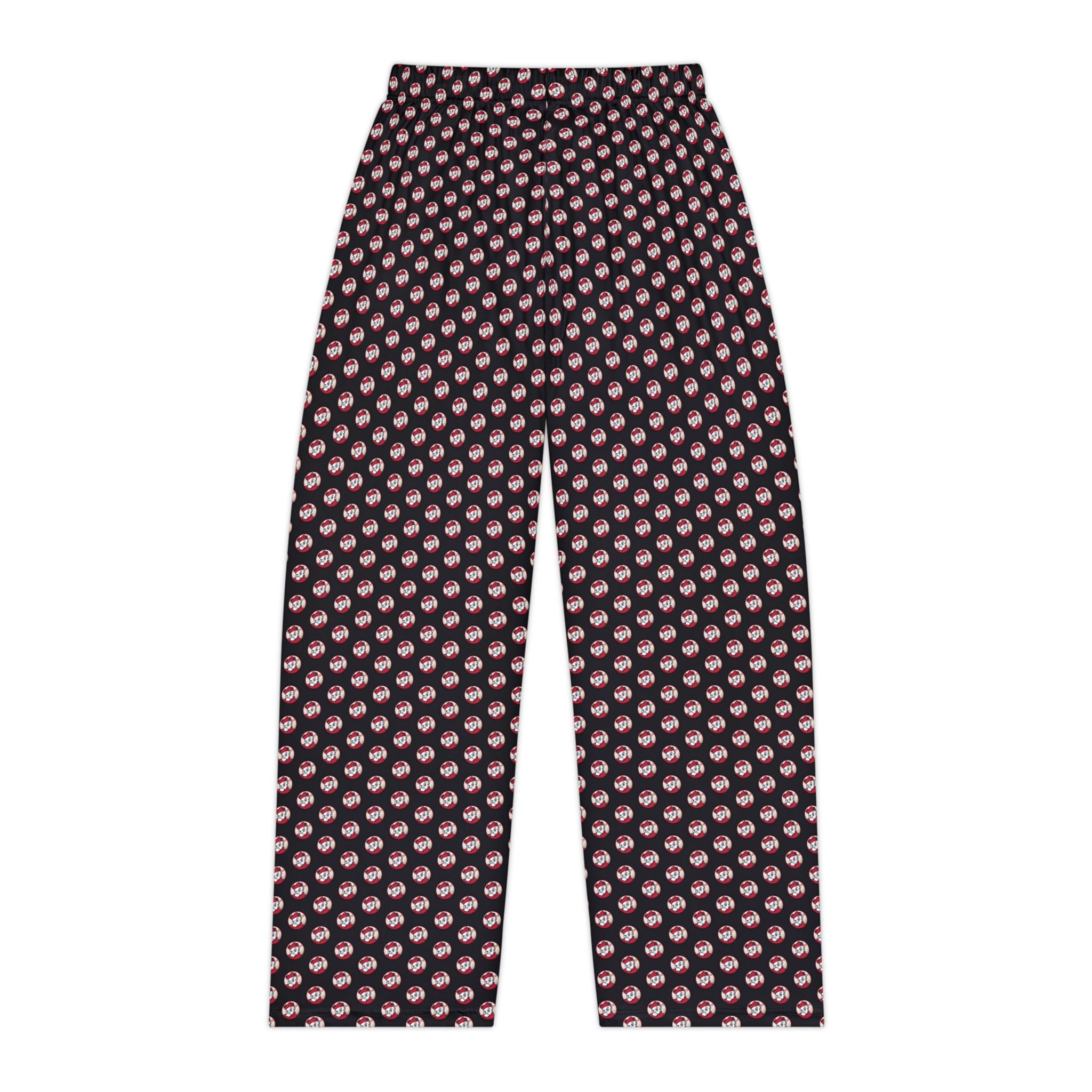 Women's Pajama Pant with Allover Battling Bishop in Baseball Print