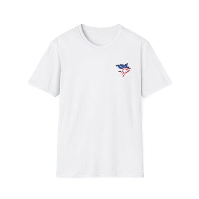Adult Unisex South Hills Swim Club Patriotic Graphic Short Sleeve Gildan Softstyle Tee