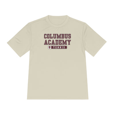 Adult Unisex Columbus Academy Tennis Graphic Sport-Tek Competitor Performance Tee