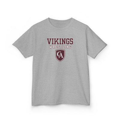 Youth Columbus Academy Vikings Wrestling Graphic Short Sleeve Gildan Heavy Tee