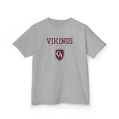 Youth Columbus Academy Vikings Wrestling Graphic Short Sleeve Gildan Heavy Tee