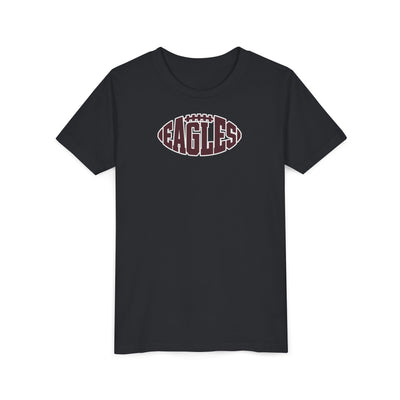 Youth New Albany Football Eagle Ball Graphic Short Sleeve Bella + Canvas Soft Tee