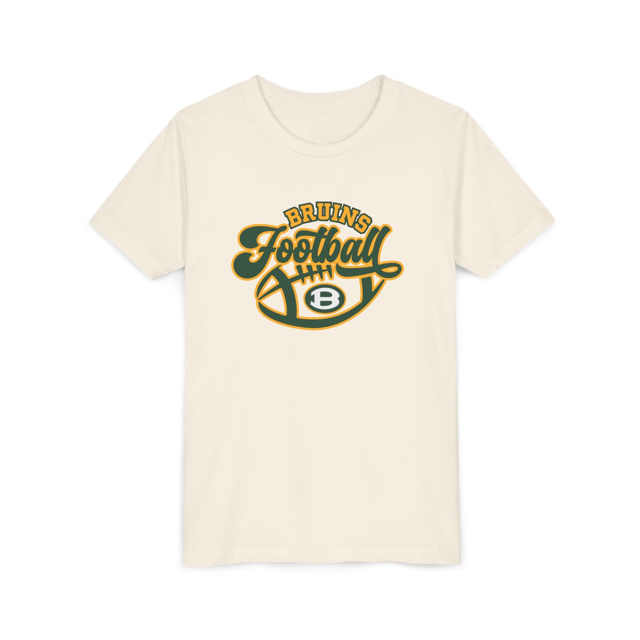 Youth Bruin Script Football Graphic Short Sleeve Soft Tee