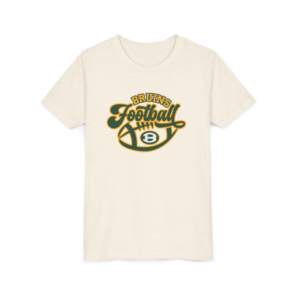 Youth Bruin Script Football Graphic Short Sleeve Soft Tee