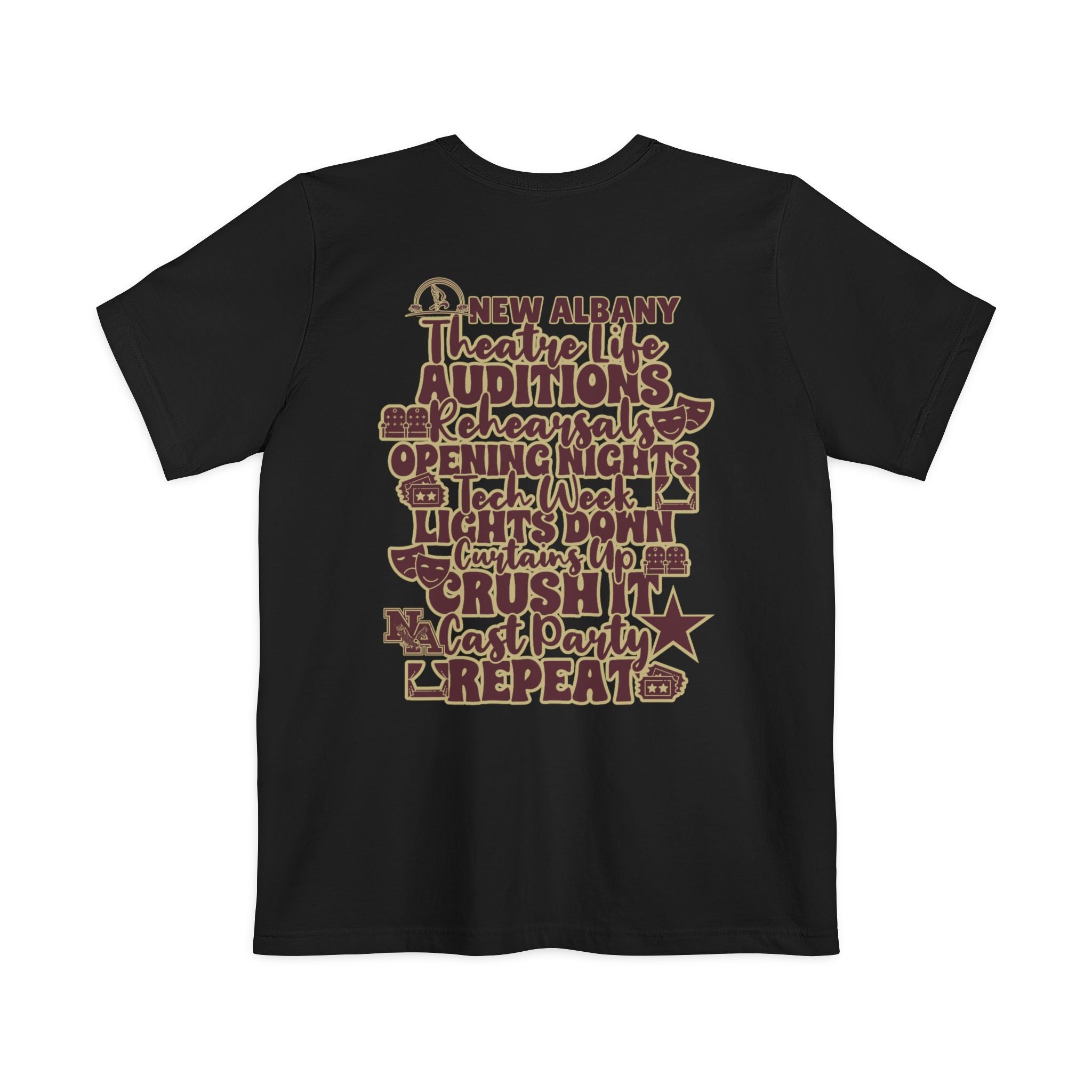 Adult Unisex New Albany Theatre Cast & Crew Graphic Pocket T-shirt