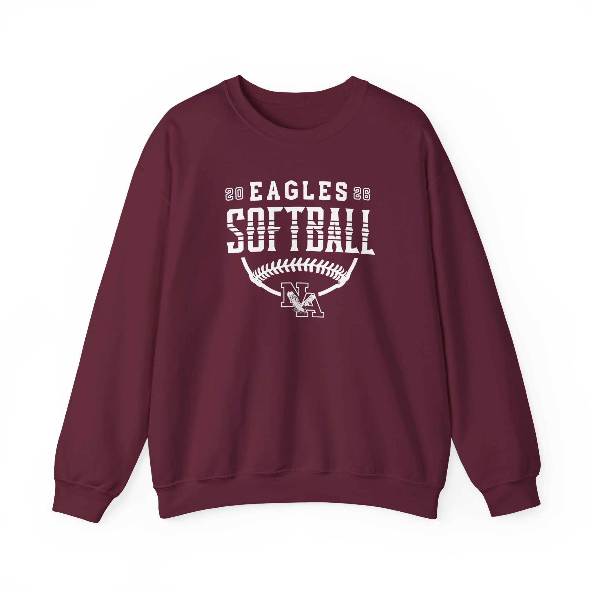 Adult Unisex New Albany Eagles Softball Strong Striped Graphic Sweatshirt