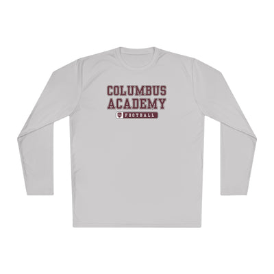 Adult Unisex Columbus Academy Football Graphic Sport-Tek Competitor Performance Long Sleeve Tee