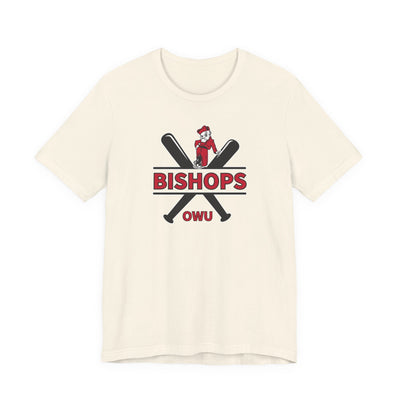 Adult Unisex Bishops Baseball Crossbat Graphic Short Sleeve Soft Tee