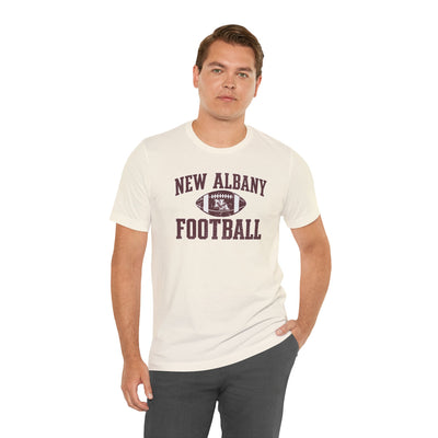 Adult Unisex New Albany Football Pride Graphic Short Sleeve Soft Tee
