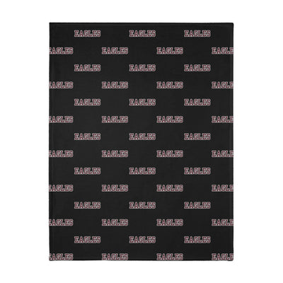 Vintage Fighting Eagle Super Soft Velveteen Microfiber Blanket (Two-sided print)