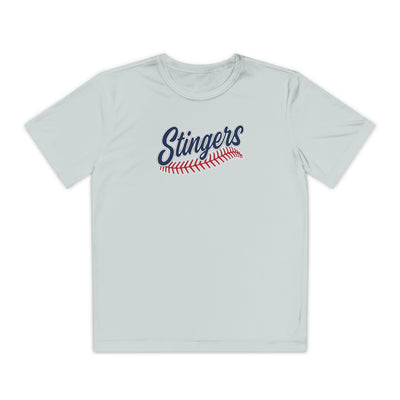 Youth Stingers Softball Stitches Graphic Sport-Tek Competitor Performance Tee