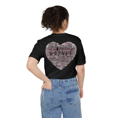 Adult Unisex New Albany Theatre Heart Graphic Pocket T-shirt
