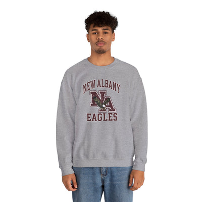 Adult Unisex New Albany Vintage Vibes Football Logo Graphic Sweatshirt