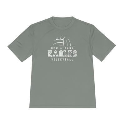 Adult Unisex New Albany Eagles Victory Volleyball Graphic Sport-Tek Competitor Performance Tee