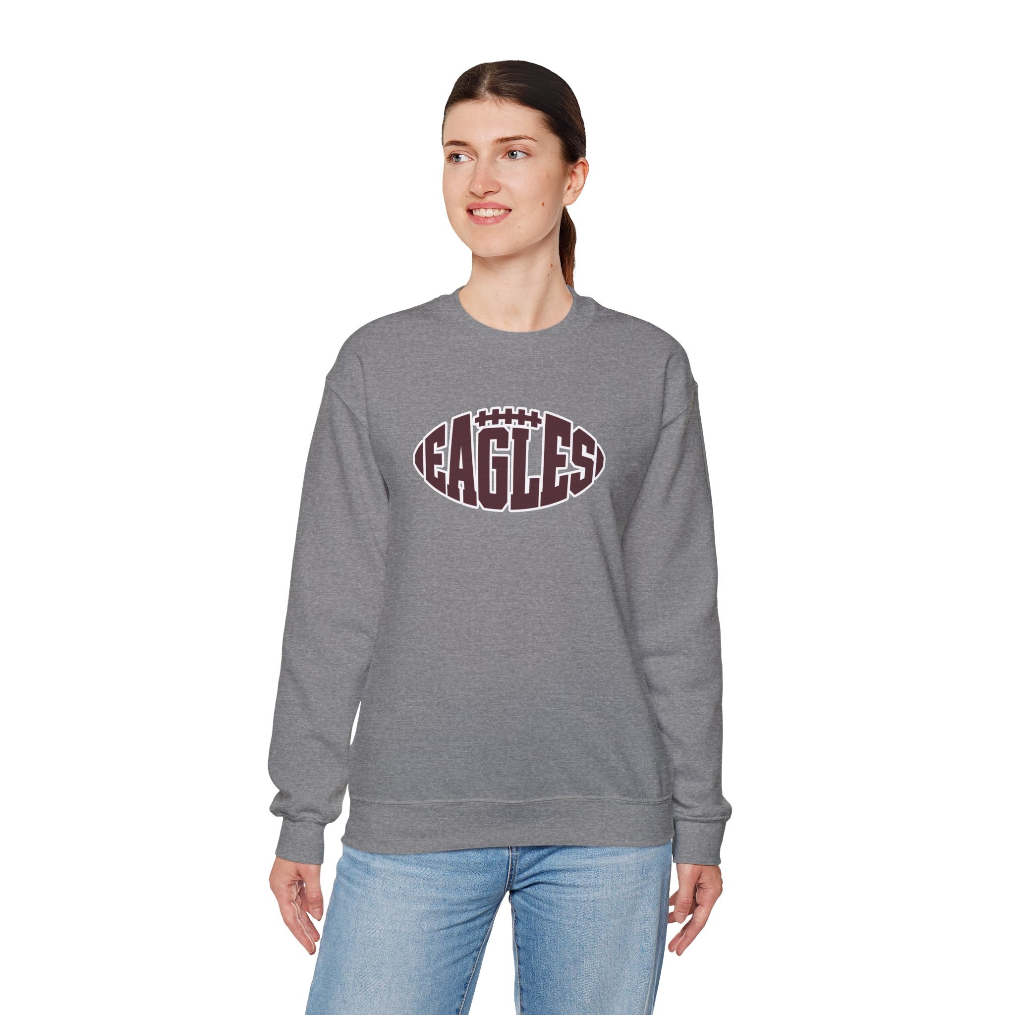 Adult Unisex New Albany Football Eagle Ball Graphic Sweatshirt