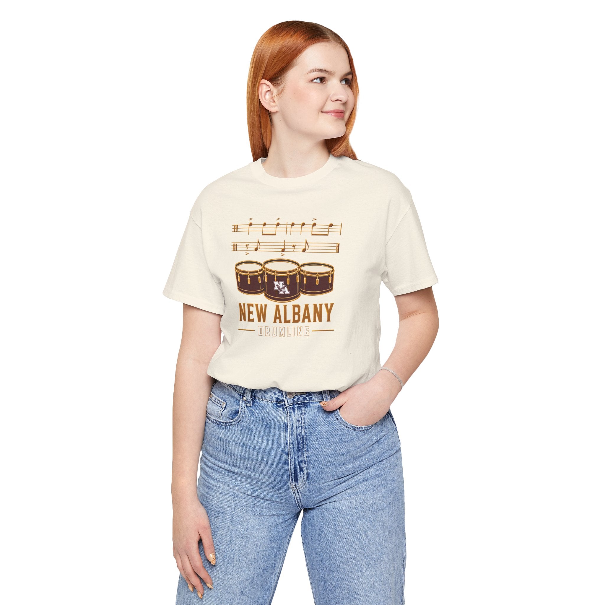 Adult Unisex New Albany Band Drumline Graphic Short Sleeve Bella + Canvas Soft Tee