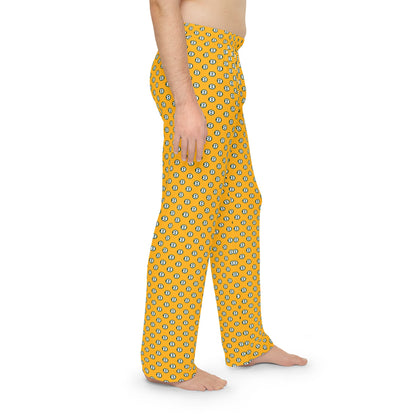 Adult Unisex Gold Pajama Pants with Allover Brooke Logo Print