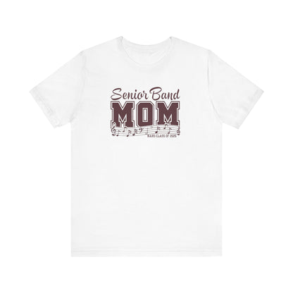 Adult Unisex Senior Band Mom NAHS Class of 2026 Graphic Short Sleeve Soft Tee