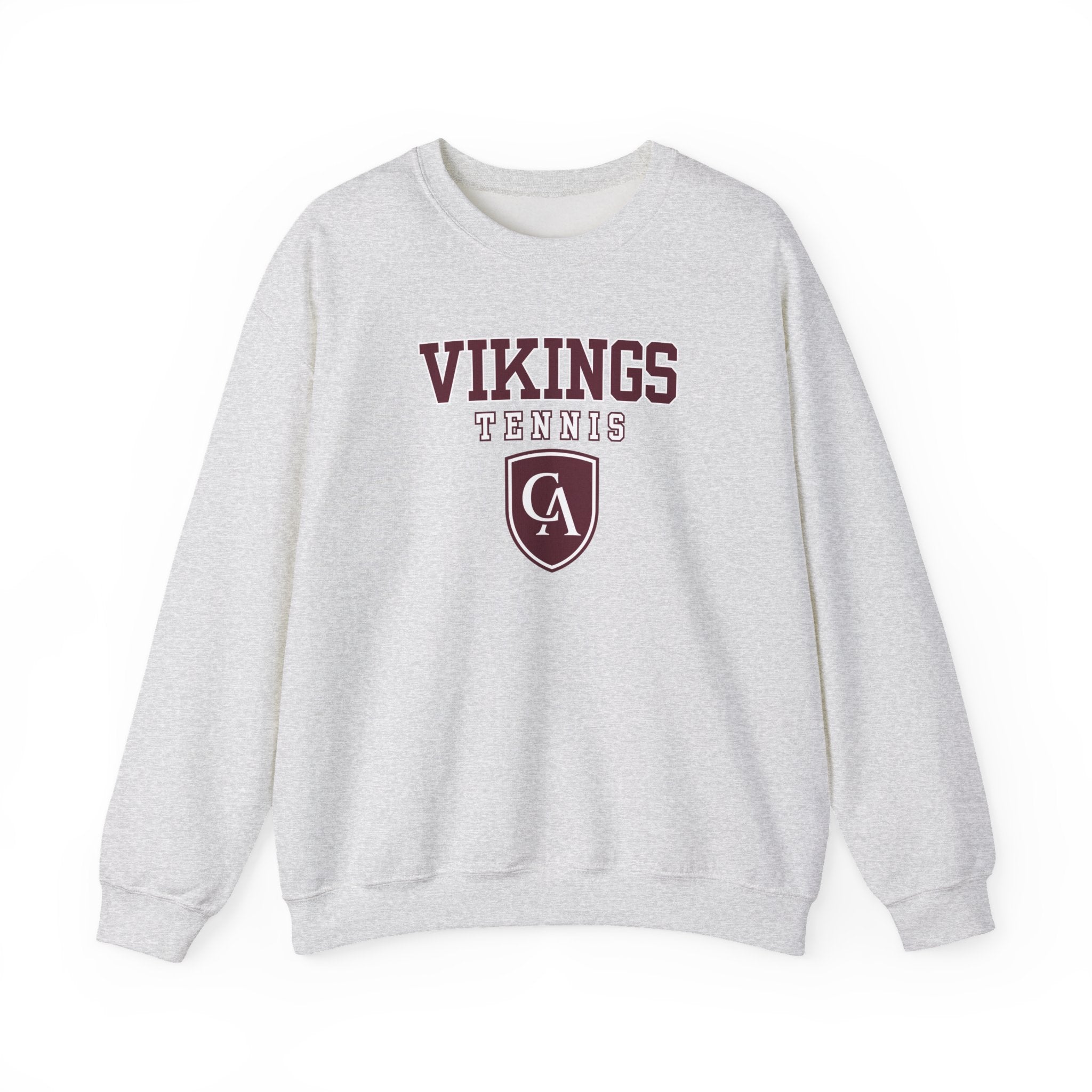 Adult Unisex Columbus Academy Vikings Tennis Graphic Gildan Heavy Blend Sweatshirt
