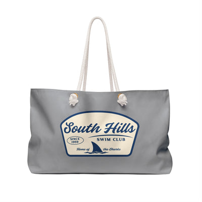 South Hills Swim Club Home of the Sharks Graphic Large Summer Tote