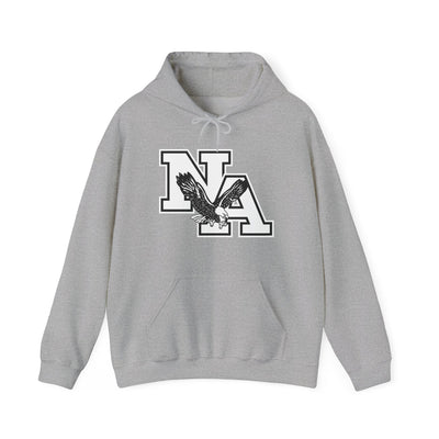 Adult Unisex White/Black Classic NA Logo Graphic Hoodie