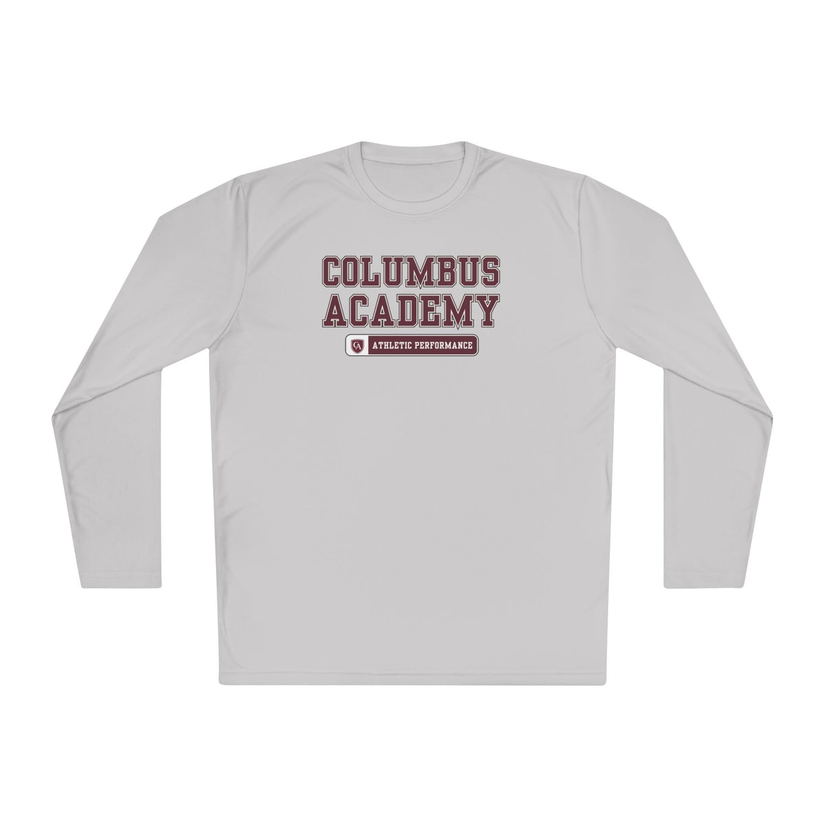 Adult Unisex Columbus Academy Athletic Performance Graphic Sport-Tek Competitor Performance Long Sleeve Tee
