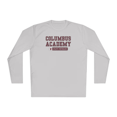 Adult Unisex Columbus Academy Athletic Performance Graphic Sport-Tek Competitor Performance Long Sleeve Tee