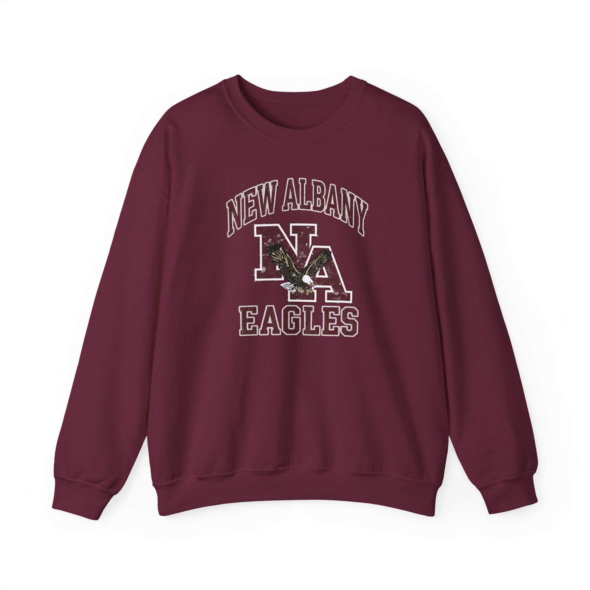 Adult Unisex New Albany Vintage Vibes Football Logo Graphic Sweatshirt