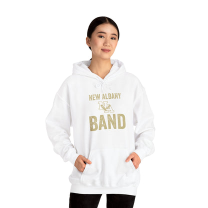 Adult Unisex Vintage Distressed New Albany Band Graphic Hoodie