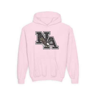 Youth Vintage Distressed Logo Graphic Hoodie  - Pink October