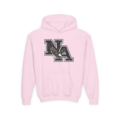 Youth Vintage Distressed Logo Graphic Hoodie  - Pink October